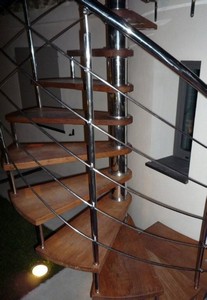 escalier en colimacon inox