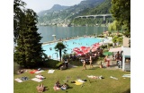 Villeneuve, piscine communale et lac Léman, Suisse, 2013 - Crédit photo : STOFLETH Bertrand