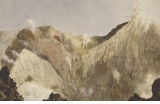 Cratère de l’Etna en Sicile, Viollet-le-Duc, 1836, © Ministère de la Culture - Médiathèque de l’architecture et du Patrimoine, Dist. RMN-Grand Palais /Image RMN-GP - Crédit photo : DR  