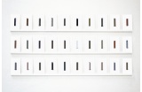 Gratte - ciel, 2013, 30 photomontages contrecollés sur aluminium Dibond, 17 x 26 cm chacun - Crédit photo : DR  