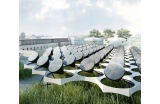 Vision d'une canopée solaire par le designer Antoine Lesur. - Crédit photo : DR  