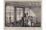 Nécropoles - Vue intérieure de la morgue, Louis Courtin, dessinateur lithographe,première moitié du XIXe siècle - Crédit photo : DR  