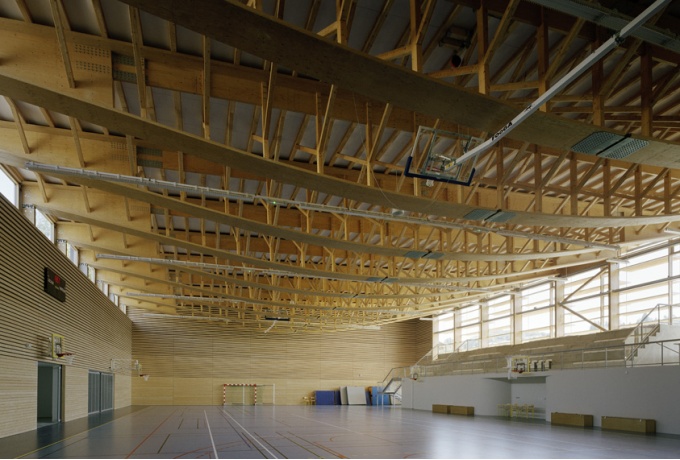Vue intérieure du gymnase<br/> Crédit photo : ARAUD Renaud