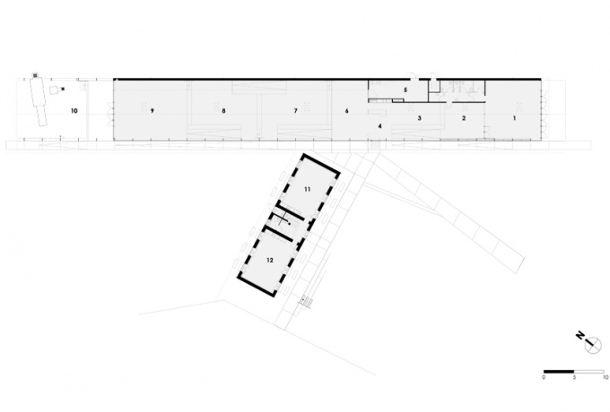 Centre Céramique Contemporaine de La Borne, Achim von Meier architecte, plan<br/> Crédit photo : ACHIM VON MEIER  Architecte