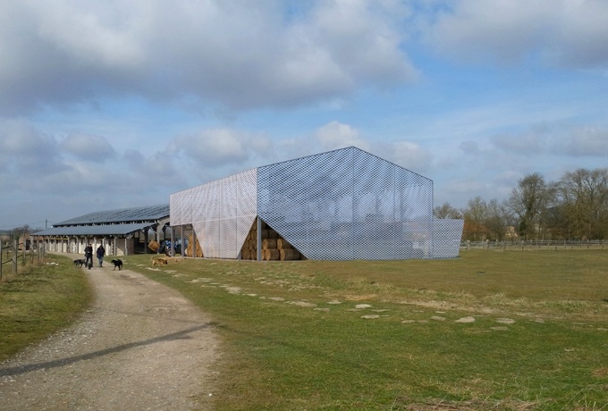 Construction d'un hangar foin-paille, Breilly (Somme)<br/> Crédit photo : DR  