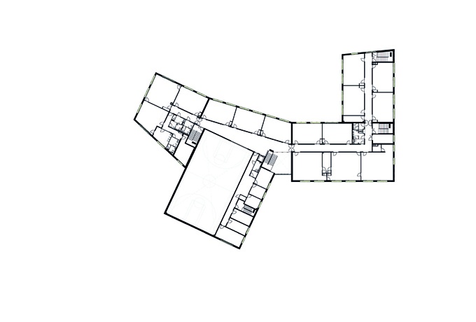  Plan R+1  ©Atelier Téqui Architectes