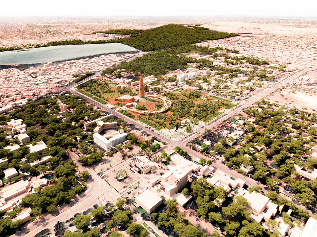 145 THOMAS SANKARA MEMORIAL PARK RENDER 1 KÉRÉ ARCHITECTURE