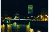 Le nouveau visage nocturne de la tour Zamansky, vue depuis l'île de la Cité - Crédit photo : TESTELIN Xavier