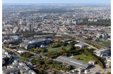 Vue aérienne du parc de la Villette - Crédit photo : DR  