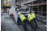 Photographies de la rénovation de la chenille du Centre Pompidou - Crédit photo : Pascal Aimar /OPPIC