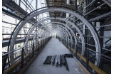 Photographies de la rénovation de la chenille du Centre Pompidou - Crédit photo : Pascal Aimar /OPPIC