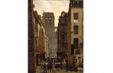 Eduard Gaertner, Rue Neuve- Notre-Dame in Paris, 1826 - Crédit photo : . .