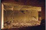 Front de taille souterrain de la carrière de Noyant, dans l'Aisne - Crédit photo : BRUNAUD Pierre-Yves 