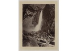 Carleton E. Watkins (1829-1916), Lower Yosemite Falls [« chutes inférieures de Yosemite »], vers 1865, papier albuminé. - Crédit photo : dr -