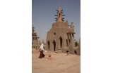 Le minaret de la Grande Mosquée à Djenné, vue depuis le toit - Crédit photo : Rigby Ibai