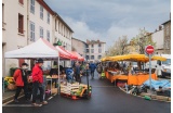 Vue du marché d'Ambert, avril 2022 - Crédit photo : DU BOURG Emmanuel / POPSU