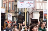 Manifestation des étudiants de l’ENSA de Normandie à Rouen, février 2023 - Crédit photo : Batsi Aragon Luis Daniel