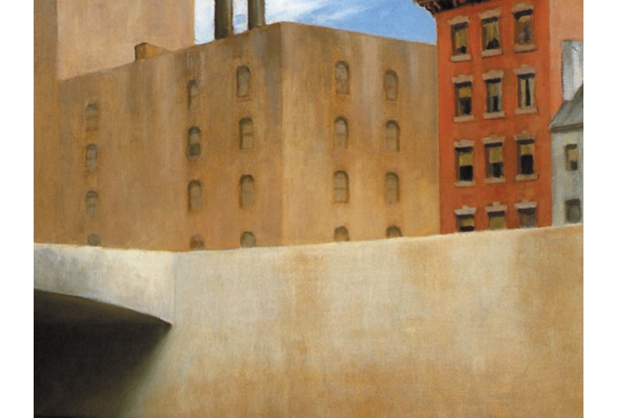 Hopper, Approaching a city, 1946
