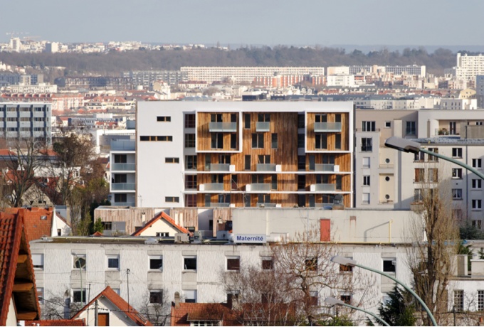 L’immeuble vu depuis les coteaux de Vitry-Villejuif<br/> Crédit photo : FUSSLER Nicolas