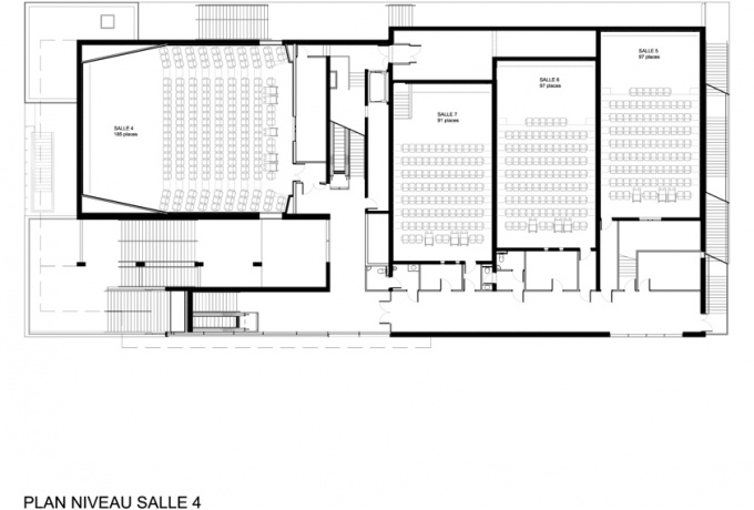 Etoile Lilas, plan de niveau salle 4<br/> Crédit photo : DR  