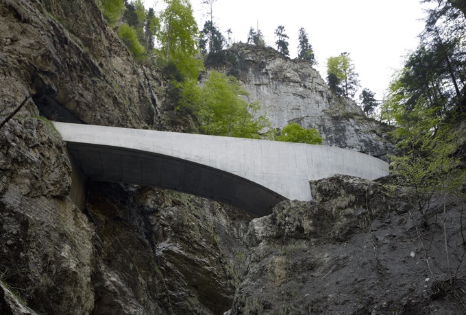 Pont Schaufelschlucht (seconde réalisation)<br/> Crédit photo : LINS Marc