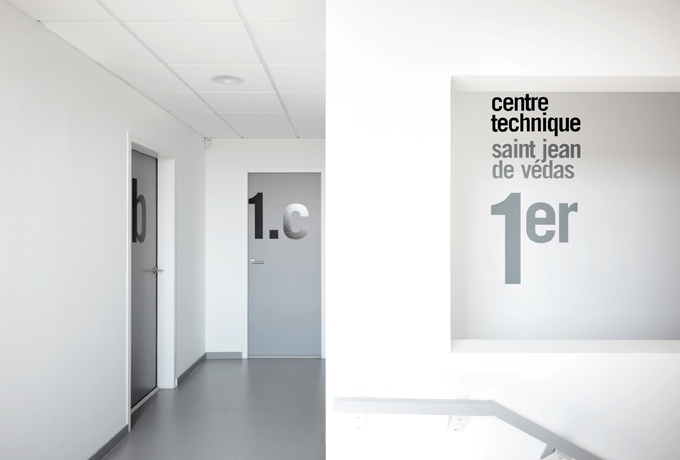 Extension du centre technique municipal de Saint-Jean-de-Védas (34)<br/> Crédit photo : BOEGLY Luc