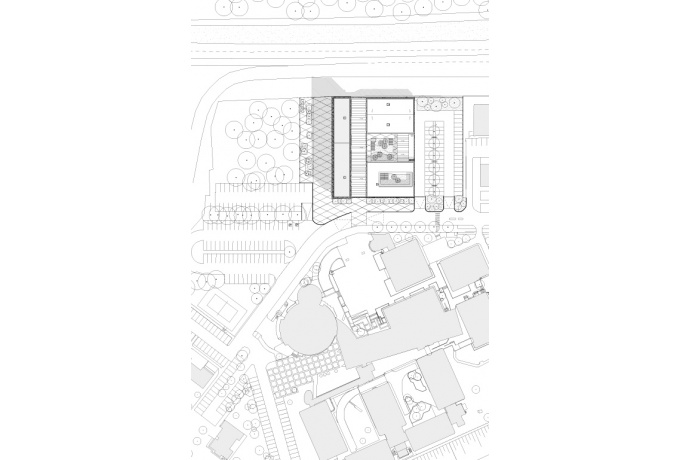 Plan masse du projet ETOILE<br/> Crédit photo : BLOCK architectes -