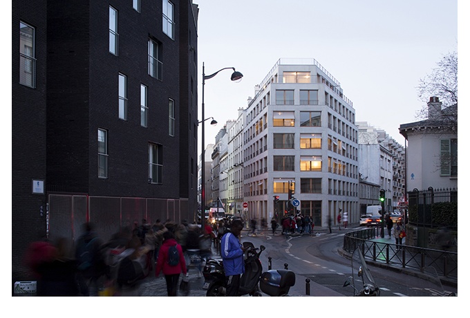 Rue Pajol, opération de logement mené par Armand Nouvet<br/> Crédit photo : GUILLAUME Clément