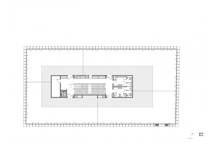 Plan du deuxième étage<br/> Crédit photo : CANAL Architecture  -