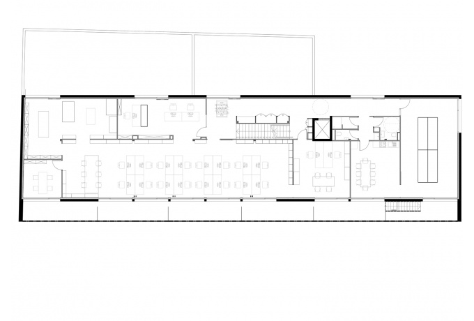 Nomade Architectes : agence d’architecture, Vannes - Plan de R+2<br/> Crédit photo : dr -