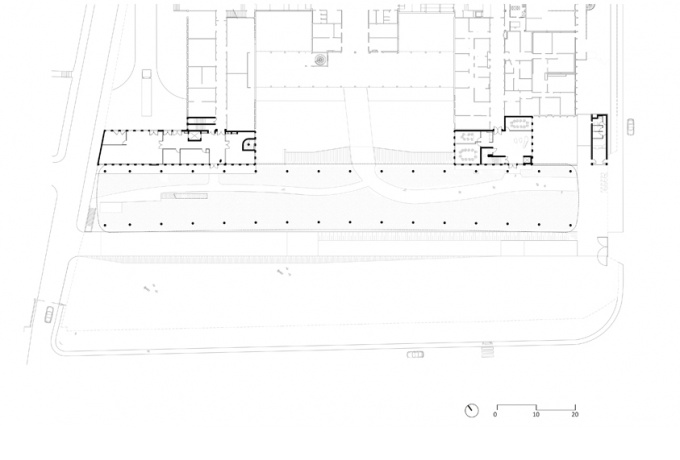 Plan du RdC<br/> Crédit photo : © Dominque Lyon Architectes  